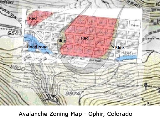 Ophir Avalanche Map